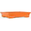 Rechthoekige oranje bonsaipot - 200 x 155 x 40 mm