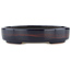 Oval blue bonsai pot - 170 x 145 x 35 mm