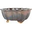 Lotus brown bonsai pot - 135 x 135 x 60 mm