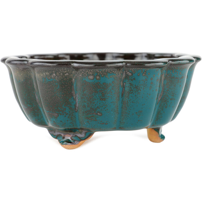 Pot à bonsaï vert lotus - 135 x 135 x 60 mm