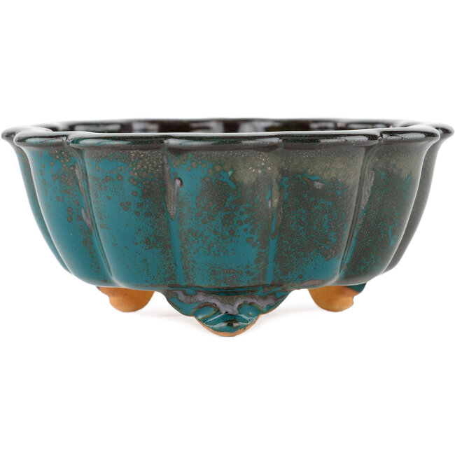 Pot à bonsaï vert lotus - 135 x 135 x 60 mm