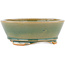 Round green bonsai pot - 120 x 120 x 45 mm