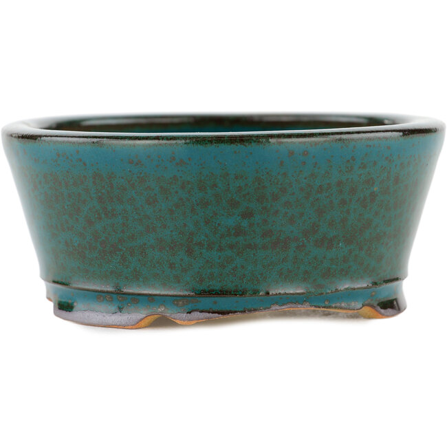 Vaso bonsai rotondo verde - 105 x 105 x 45 mm