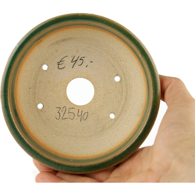 Runder grüner Bonsaitopf – 120 x 120 x 45 mm