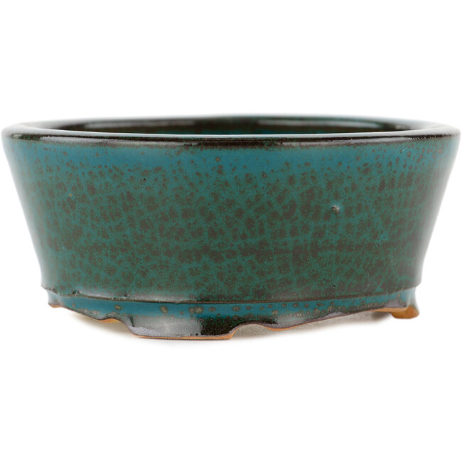 Pot à bonsaï rond vert - 105 x 105 x 45 mm