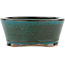 Round green bonsai pot - 105 x 105 x 45 mm