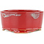 Ronde rode bonsaipot - 105 x 105 x 45 mm