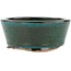 Round green bonsai pot - 105 x 105 x 45 mm