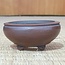 Round unglazed bonsai pot by Bigei - 50 x 50 x 22 mm