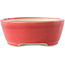 Round red bonsai pot by Yixing - 145 x 145 x 65 mm