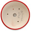 Pot à bonsaï rond rouge par Yixing - 145 x 145 x 65 mm