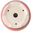 Pot à bonsaï rond rouge par Yixing - 145 x 145 x 65 mm