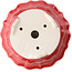 Pot à bonsaï rond rouge par Yixing - 170 x 170 x 60 mm