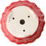 Runder roter Bonsaitopf von Yixing – 170 x 170 x 60 mm