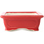 Rectangular red bonsai pot by Yixing - 180 x 125 x 60 mm