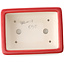 Maceta rectangular para bonsái roja de Yixing - 180 x 125 x 60 mm