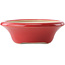 Round red bonsai pot by Yixing - 215 x 215 x 75 mm