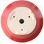 Maceta redonda para bonsái roja de Yixing - 215 x 215 x 75 mm