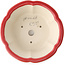 Pot à bonsaï rond rouge par Yixing - 205 x 205 x 65 mm