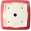Pot à bonsaï carré rouge par Yixing - 210 x 210 x 65 mm