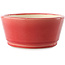 Vaso bonsai ovale rosso di Yixing - 235 x 185 x 75 mm