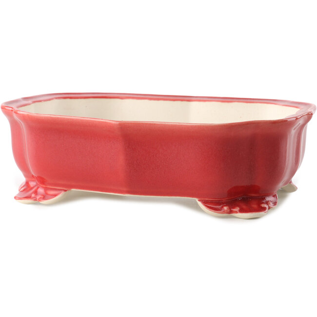 Vaso bonsai Mokko rosso di Yixing - 245 x 190 x 70 mm