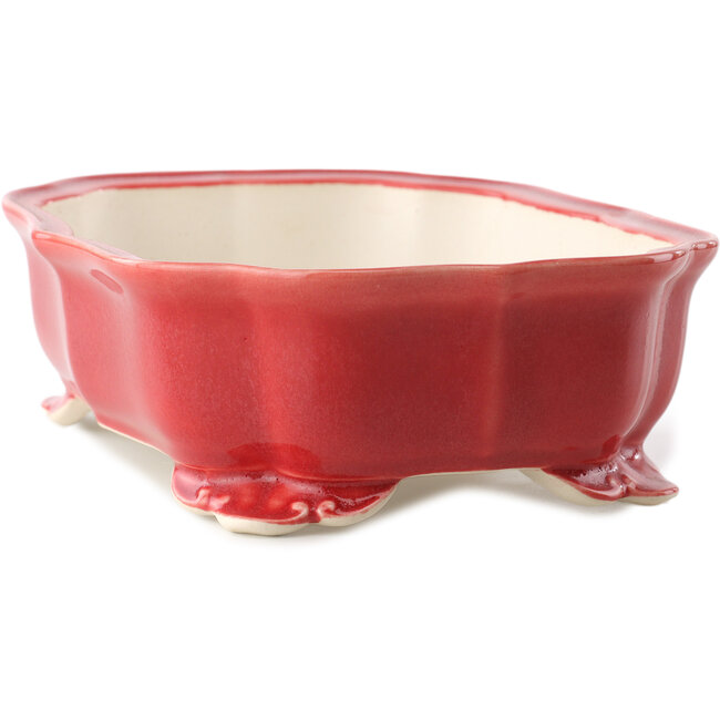 Mokko rode bonsaipot van Yixing - 245 x 190 x 70 mm