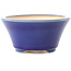 Maceta redonda para bonsái azul oscuro de Yixing - 135 x 135 x 65 mm