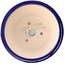 Maceta redonda para bonsái azul oscuro de Yixing - 135 x 135 x 65 mm