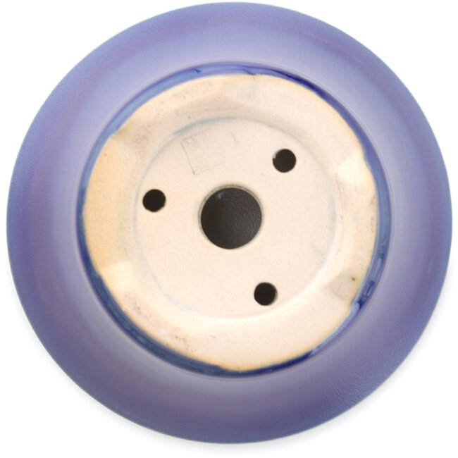 Maceta redonda para bonsái azul oscuro de Yixing - 135 x 135 x 65 mm