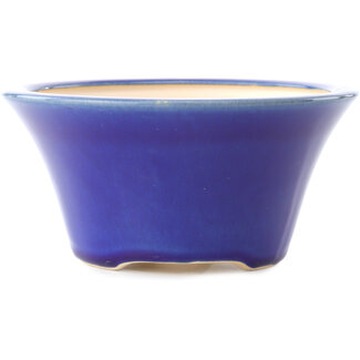 Yixing 160 mm  dark blue bonsai pot by Yixing, China