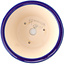 Pot à bonsaï rond bleu foncé par Yixing - 160 x 160 x 80 mm