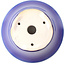 Pot à bonsaï rond bleu foncé par Yixing - 160 x 160 x 80 mm