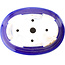 Vaso bonsai ovale blu scuro di Yixing - 170 x 130 x 60 mm