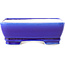 Rectangular dark blue bonsai pot by Yixing - 180 x 140 x 60 mm