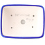 Pot à bonsaï rectangulaire bleu foncé par Yixing - 180 x 140 x 60 mm