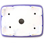 Pot à bonsaï rectangulaire bleu foncé par Yixing - 180 x 140 x 60 mm