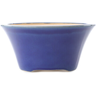 Yixing 200 mm  dark blue bonsai pot by Yixing, China