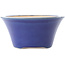 Round dark blue bonsai pot by Yixing - 200 x 200 x 95 mm