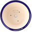 Pot à bonsaï rond bleu foncé par Yixing - 200 x 200 x 95 mm