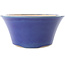 Vaso bonsai rotondo blu scuro di Yixing - 200 x 200 x 95 mm