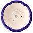 Runde dunkelblaue Bonsaischale von Yixing – 205 x 205 x 65 mm