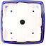 Quadratische dunkelblaue Bonsaischale von Yixing – 210 x 210 x 65 mm
