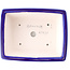 Rechteckige dunkelblaue Bonsaischale von Yixing – 215 x 170 x 70 mm