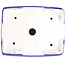 Pot à bonsaï rectangulaire bleu foncé par Yixing - 215 x 170 x 70 mm