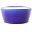 Pot à bonsaï ovale bleu foncé par Yixing - 235 x 185 x 75 mm