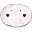 Pot à bonsaï ovale bleu foncé par Yixing - 235 x 185 x 75 mm