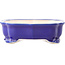 Dunkelblaue Mokko-Bonsaischale von Yixing – 245 x 190 x 70 mm