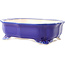 Dunkelblaue Mokko-Bonsaischale von Yixing – 245 x 190 x 70 mm