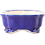 Dunkelblaue Mokko-Bonsaischale von Yixing – 245 x 190 x 70 mm